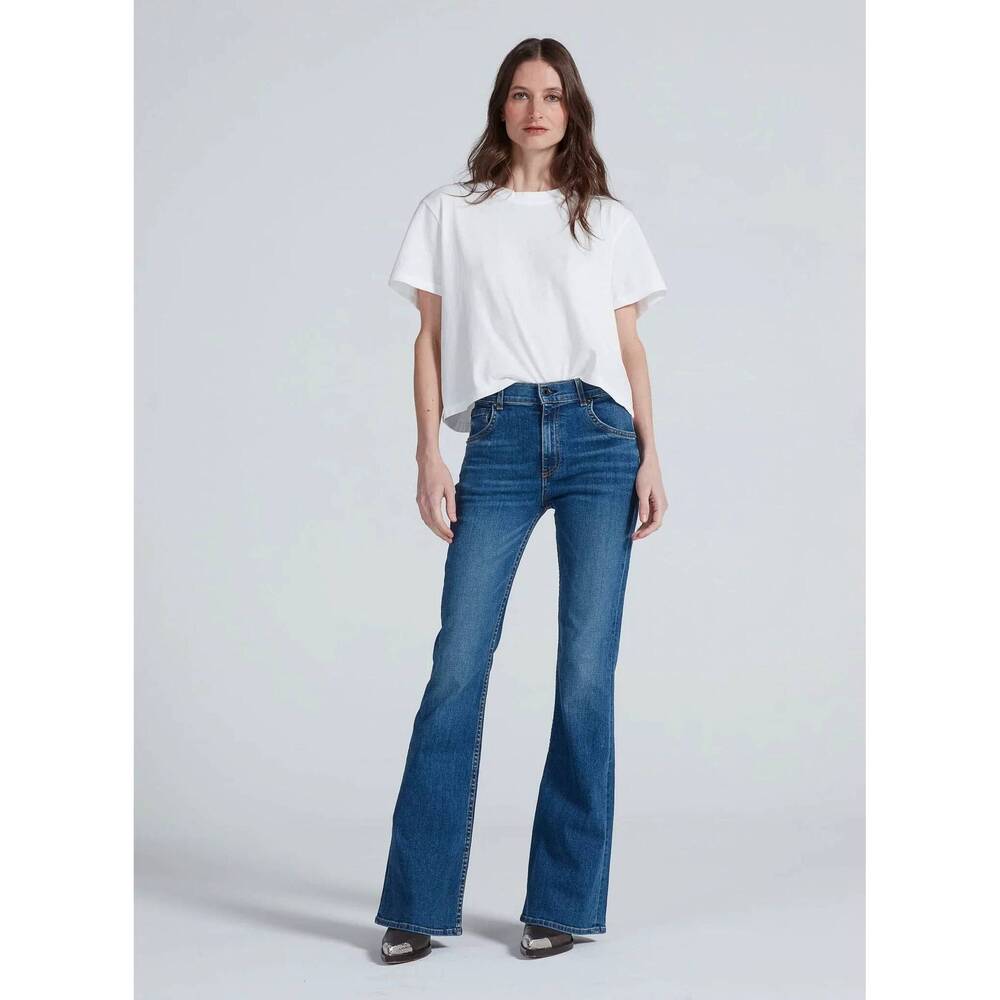 NEW ASKK NY bond street boot cut jeans in paris wash